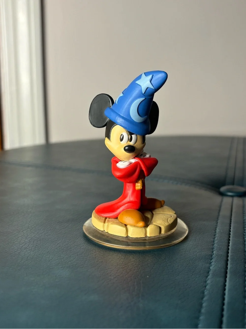 Disney Infinity Sorcerer Mickey Figurine in Blue Hat and Red Robe